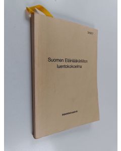 käytetty kirja Suomen eläinlääkäriliiton luentokokoelma 3/1977