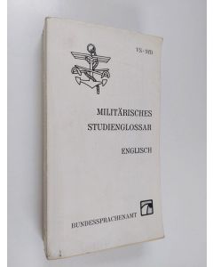 käytetty kirja Militärisches studienglossar - english