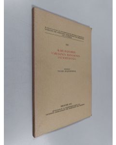 Kirjailijan Tuomo Mannermaa käytetty kirja Karl Rahnerin varhainen filosofinen antropologia