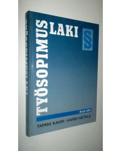 Kirjailijan Tapani Kahri käytetty kirja Työsopimuslaki