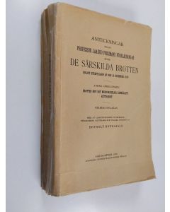 Kirjailijan Jaakko Forsman käytetty kirja Anteckningar enligt föreläsningar öfver de särskilda brotten enligt strafflagen af den 19 december 1889 2