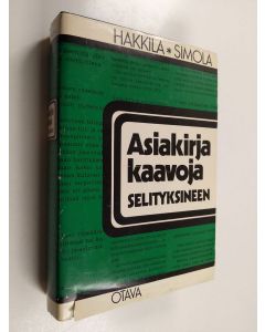 Kirjailijan Esko Hakkila & Heikki Simola käytetty kirja Asiakirjakaavoja selityksineen