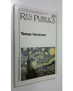 käytetty kirja Res Publica 10 - Tema : Vansinnen