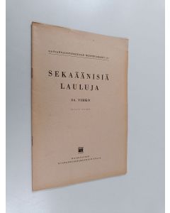 käytetty teos Sekaäänisiä lauluja - 84. vihko