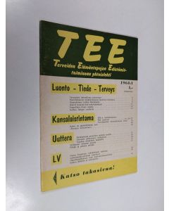 käytetty teos Tee 1968 : 1 : terveiden elämäntapojen edistämistoiminnan yhteislehti