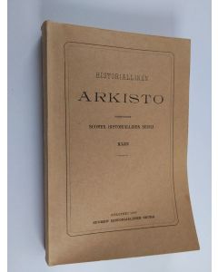 käytetty kirja Historiallinen arkisto 43