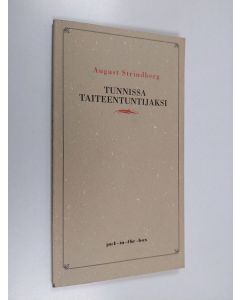 Kirjailijan August Strindberg käytetty kirja Tunnissa taiteentuntijaksi