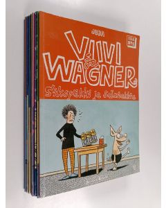 Kirjailijan Juba Tuomola käytetty kirja Viivi ja Wagner-paketti (8 kirjaa) : Terassilla tarkenee ; Sikspäkki ja salmiakkia ; Kaasua sohvalla! ; Ranskalainen liukumäki ; Sohvaperunoiden kuningas ; Ei banaaninkuoria paperikoriin! ; Oi, mikä karju! ; Sian mo