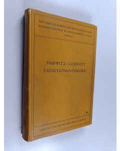 Kirjailijan Wilhelm Blaschke käytetty kirja Die Grundlehren der mathematischen Wissenschaften in Einzeldarstellung mit besonderer Berücksichtigung der Anwendungsgebiete