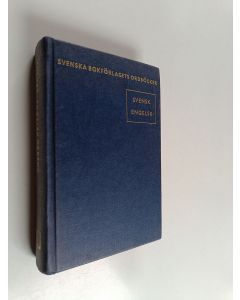 Kirjailijan Edmund Wenström käytetty kirja Svensk-engelsk ordbok