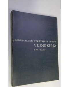käytetty kirja Äidinkielen opettajain liiton vuosikirja XIV