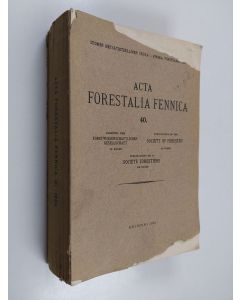 käytetty kirja Acta forestalia Fennica 40