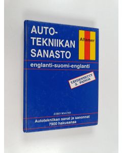 Kirjailijan Esko Mauno käytetty kirja Autotekniikan Sanasto - Englanti-suomi-englanti