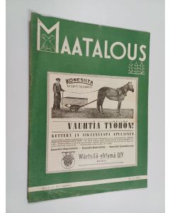 käytetty teos Maatalous N:o 8-9/1940 : elo-syyskuu