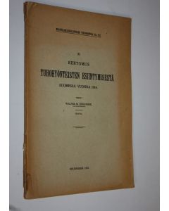 käytetty kirja 20.kertomus tuhohyönteisten esiintymisestä Suomessa 1914