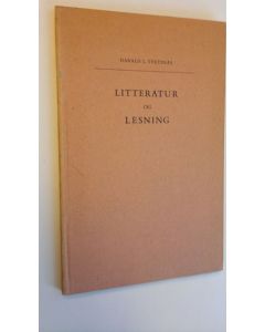 Kirjailijan Harald L. Tveterås käytetty kirja Litteratur og lesning