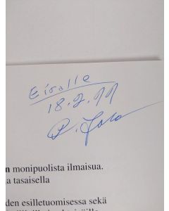 Kirjailijan Risto Jalonen käytetty teos Risto Jalonen : Kuvantekijä / Fraiseur d'images / Artist / Bildkonstnär (signeerattu)