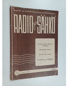 käytetty teos Radio ja sähkö 12/1945