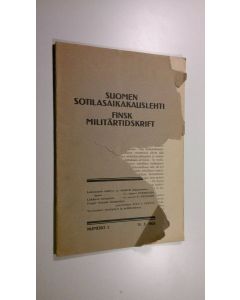 käytetty teos Suomen sotilasaikakauslehti nro. 2 (1921)