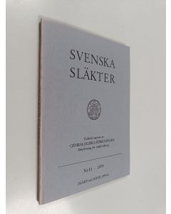 käytetty kirja Svenska släkter Nr 1:1/1979