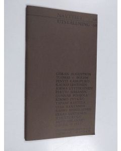 käytetty teos Näyttely Utställning 68 - Taidehalli Konsthallen 28.3.-9.4.-68 : Göran Augustson, Tuomas v. Boehm, Pentti Kaskipuro, Kauko Lehtinen, Jorma Lyytikäinen, Perttu Näsänen, Gunnar Pohjola, Kimmo Pyykkö, Tapani Raittila, Ulla Rantanen, Raimo Reini