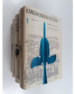 Kirjailijan Helge Pohjola-Pirhonen käytetty kirja Kansakunnan historia 1-3 : Heräävä kansakunta ; Kansakunta etsii itseään ; Kansakunta löytää itensä