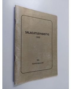 Kirjailijan M. J. Kaltio käytetty teos Salaojitusyhdistys 1918-1968