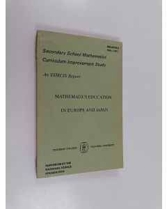 käytetty kirja Mathematics education in Europe and Japan