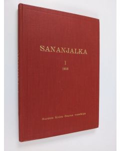 käytetty kirja Sananjalka 1 1959 : Suomen kielen seuran vuosikirja