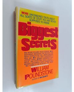 Kirjailijan William Poundstone käytetty kirja Biggest Secrets