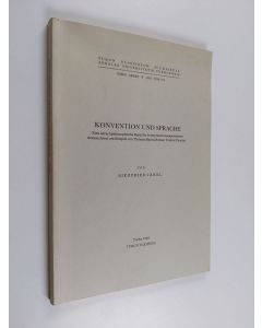 Kirjailijan Siegfried Jäkel käytetty kirja Konvention und Sprache : eine sprachphilosophische Basis für Interpretationsexperimente demonstriert am Beispiel von Thomas Manns Roman 'Doktor Faustus'