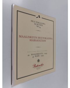 käytetty teos Huutokauppa auktion no 39 : maaliskuun huutokauppa marsauktion : 28.3.1993