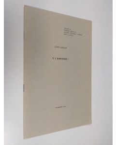 Kirjailijan Curt Olsson käytetty teos Y.J. Hakulinen : minnesord vid Juridiska föreningens årsmöte den 12 december 1974