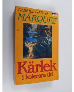Kirjailijan Gabriel Garcia Marquez käytetty kirja Kärlek i kolerans tid