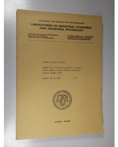 käytetty kirja Raportteja työtieteellisistä tutkimuksista Suomen teknillisissä korkeakouluissa vuonna 1980