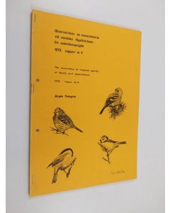 Kirjailijan Jörgen Palmgren käytetty teos Observationer av invasionsarter vid nordiska fågelstationer : ett samarbetsprojekt : rapport = report = The occurrence of irruption species at Nordic bird observatories Nr 4