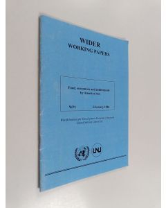 Kirjailijan Amartya Sen käytetty teos Wider working papers : Food, economics and entitlements