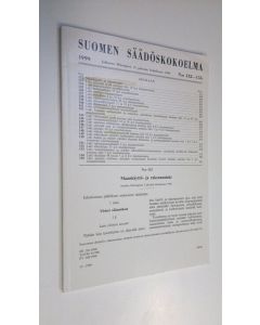 käytetty kirja Suomen säädöskokoelma 1999 n:o 132-155