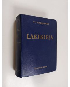 Tekijän Suomen sukututkimusseura Finland  käytetty kirja Lakikirja - 21/10 1698-3/2 1956