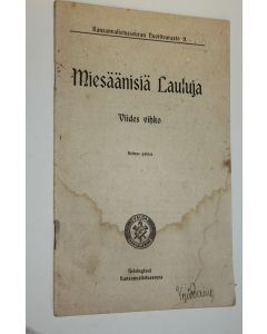 käytetty teos Miesäänisiä lauluja : viides vihko