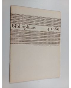 käytetty teos Bibliophilos 4/1968