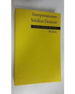 Kirjailijan Walter Hinderer käytetty kirja Schillers Dramen : Interpretationen