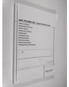 käytetty kirja Avr 255 / Avr 355 Audio video receiver : Omistajan käsikirja = Owner's manual = Bruksanvisning