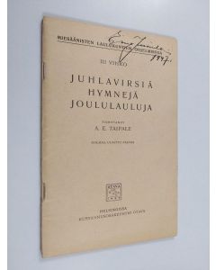 käytetty teos Juhlavirsiä, hymnejä, joululauluja