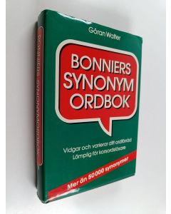 Kirjailijan Göran Walter käytetty kirja Bonniers synonym ordbok