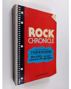 Kirjailijan Dan Formento käytetty kirja Rock Chronicle