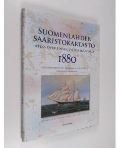 Kirjailijan Jan Strang käytetty kirja Suomenlahden saaristokartasto 1880 : uusintapainos K. G. Ekebomin merikartoista Viipurista Hankoon = Atlas över Finska vikens skärgård 1880 : nyupplaga av K. G. Ekeboms sjökort från Viborg till Hangö