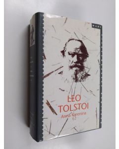 Kirjailijan Leo Tolstoi käytetty kirja Anna Karenina 1-2