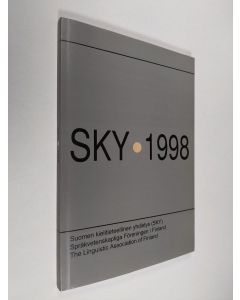 käytetty kirja SKY : Suomen kielitieteellisen yhdistyksen vuosikirja = Språkvetenskapliga Föreningens i Finland Årsbok 1998