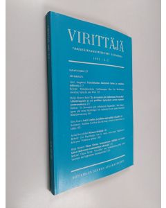 käytetty kirja Virittäjä 2-3/1992 - Kotikielen Seuran aikakauslehti 96. vuosikerta